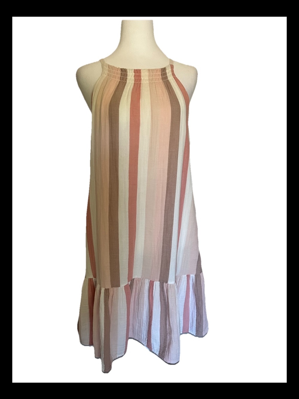 Rails Becca Shyanne Striped Sundress Cotton Size Small